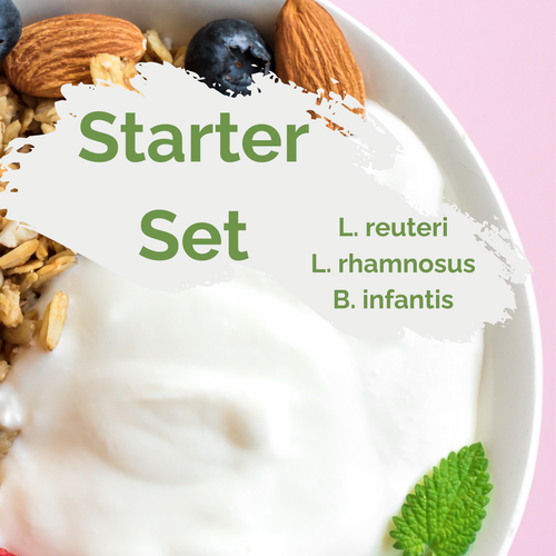 Kit iniziale "Happy Gut" | Yogurt L. reuteri, L. rhamnosus e B. infantis