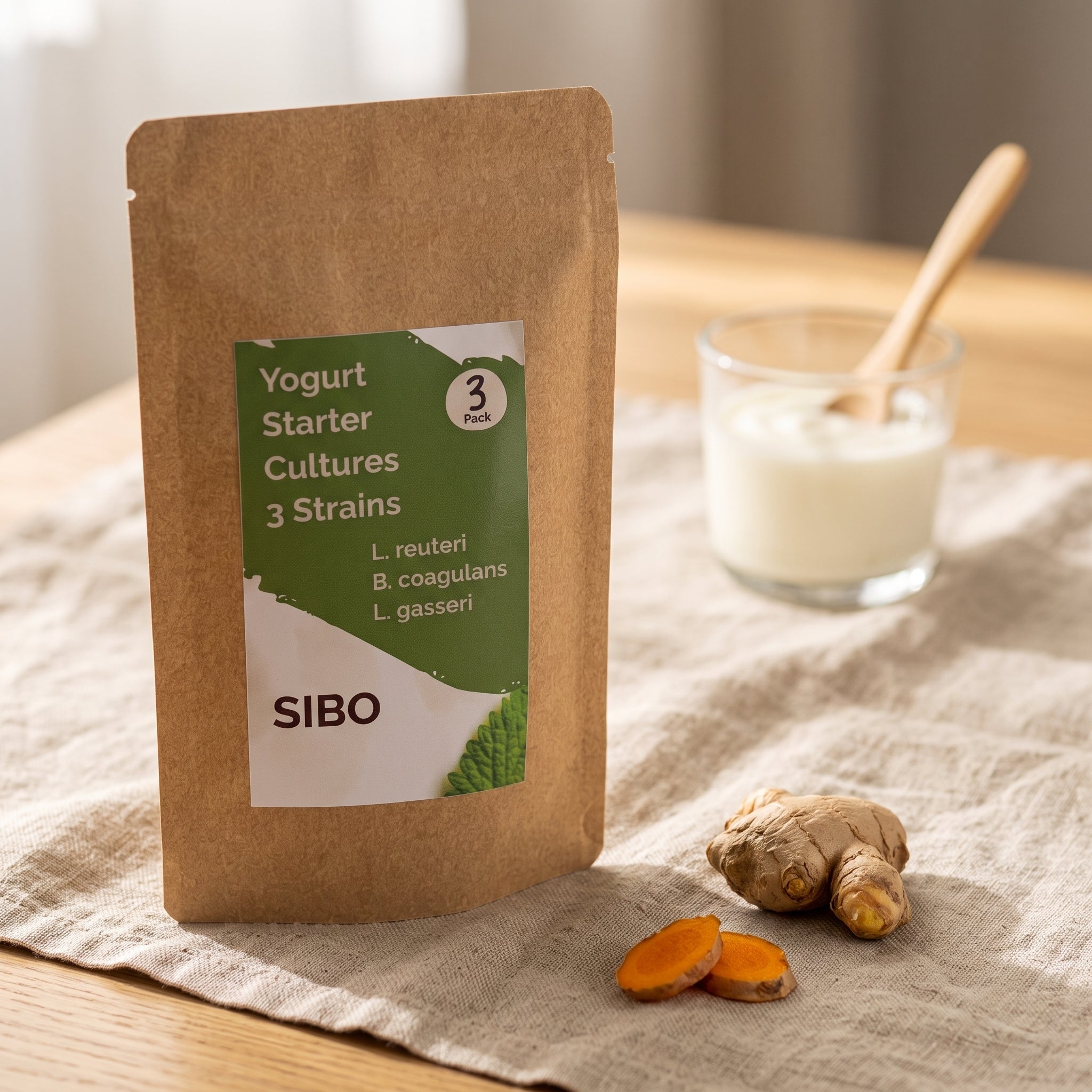 L. reuteri + B. coagulans + L. gasseri | SIBO | Set Starter Yogurt | Colture Starter | 3 Starter Yogurt